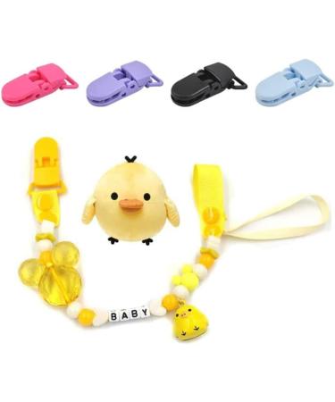 50 Pack Colorful Plastic Baby Pacifier Clips - Durable Hossendrap Dummy Holders for Bibs & DIY - Perfect for Baby Showers & Newborns - Buy Online on GoSupps.com