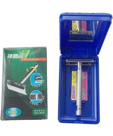 Premium Stainless Steel Manual Razor & Elegant Storage Box - Perfect Gift for Fathers & Gentlemen - Buy Online on GoSupps.com