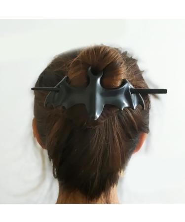 Fashionable Black Bat Hair Clip Sturdy and Stylish Fits Any Occasions for Trendy Women's Ladies Casual Wear Hairstyles - Buy Online on GoSupps.com