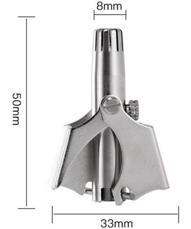 OUSIKA Nose Hair Trimmer for Men - Stainless Steel Manual Nose & Ear Hair Shaver Washable & Easy to Use - Perfect Grooming Tool - Buy Online on GoSupps.com