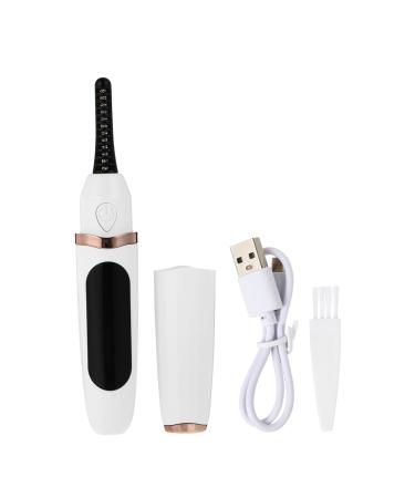 Healeved 1 Set Eyelash Curler Heating Eyelash Perm Practical Eyelash Tool Lash Electric Curler Electric Lash Curler Electric Eyelash Tool Lash Curling Device Eyelash Curling Tool 13.3X2.5X2CM White