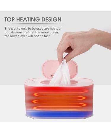 Wipe Warmer with Digital Display Large Capacity Wipes Dispenser 3 Modes of Temperature Heating Control Warms Quickly and Evenly Comfort and Safety Pink Style 1 - Buy Online on GoSupps.com