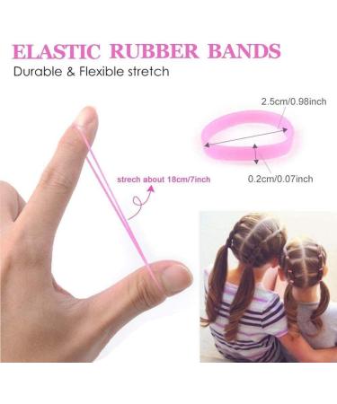 MORGLES 1000 PCS Mini Rubber Bands for Kids - Small Elastic Hair Bands in Multi-colored - Buy Online on GoSupps.com
