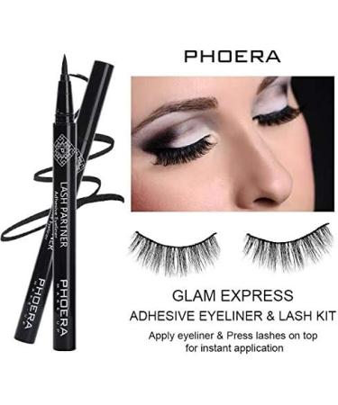 AquaPurity PHOERA 9D Synthetic Mink Lashes & Adhesive Eyeliner Kit Reusable up-to 30 times Self-Adhesive Magic Eyeliner Pen With Waterproof No Glue Needed Lashes Set (MIAMI) - Buy Online on GoSupps.com