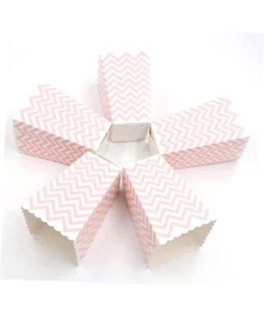 Zerodeko 36pcs Box Cardboard Popcorn Snackbox Popped Popcorn Snack+box Popcorn Containers Cartoon Headgear Biscuits Cookies Boxes for Gifts Pink Containers Picnics Stripe Party Supplies 1 - Buy Online on GoSupps.com