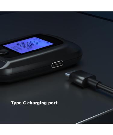 Rechargeable Alcohol Tester Three Color Indication Portable Breathalyzer with Hanging Hole Design USB Charging for Personal Use (Black) - Buy Online on GoSupps.com