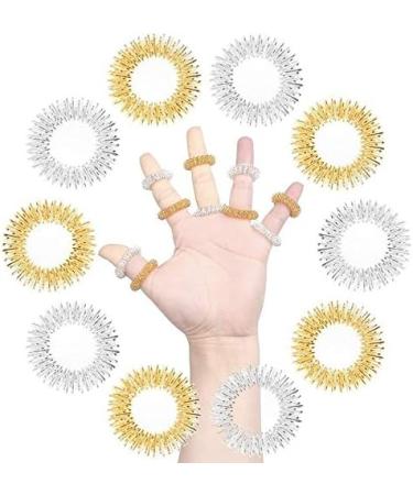 Buy Tlily 20pcs Finger Rings - Hidden Sensory Acupressure Rings for Stress Relief & Massage | International Shipping Available - Buy Online on GoSupps.com