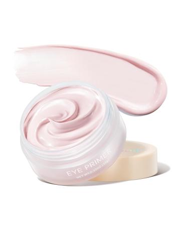 Eyeshadow Primer Cream Eye Primer with Ice Cream-like Texture for Long Lasting Powder Grip Enhances Color Payoff Eye Makeup Prevents Eyelid Staining for All Skin Type - Matte Transparent Clear No Pigment