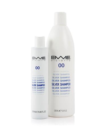 Emmediciotto 00 Silver Hair Shampoo 8.45 oz | Neutralizes Yellow Tones | 250 ml - Best for Blonde & Gray Hair - Buy Online on GoSupps.com