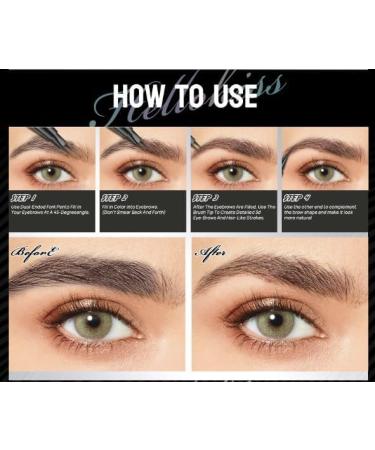 Trailott Eyebrow Pen Trailott Eyebrow Pen 2 Fork Tip Trailott Microblading Eyebrow Pen Hellokiss Liquid Eyebrow Pen 2-in-1 Magic Eyebrow Pencil 4 Fork Tip with Eyeline Waterproof (Dark Brown) - Buy Online on GoSupps.com
