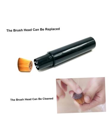 MERRYHAPY Professional Angled Makeup Brush for Liquid Foundation & Concealer - Travel-Friendly Face Blending & Definer Brush - Perfect for Flawless Finishing - Black 16cm x 2.5cm - Buy Online on GoSupps.com