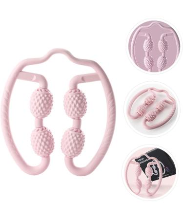 Tofficu Neck and Shoulder Massage Device - Handheld Foam Ring Wheel for Deep Tissue Relief | 1PC Linset Uh - Pink - International Shipping Available - Buy Online on GoSupps.com