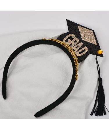 Graduation Cap Headband with Tassel for Women and Men - Mini Grad Headbands for Boys and Girls - Graduation Hair Accessories for Party Decor - Buy Online on GoSupps.com