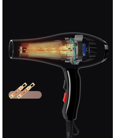1200W Power Ionic Hair Dryer Professional Salon Dry Hair Hairdryer with Concentrator Diffuser and Comb AC Motor Fast Blow Dryers with 3 Heat 2 Speed Settings Hanging Loop for Home and Salon small gift - Buy Online on GoSupps.com