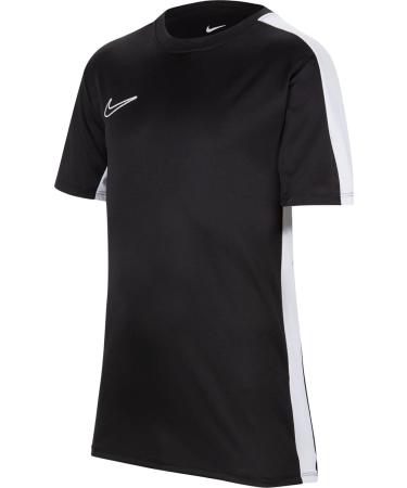 Nike Unisex Kids' Y NK Df Acd23 Short-Sleeve Soccer Top - Black/White/White | Best International Shipping - Buy Online on GoSupps.com