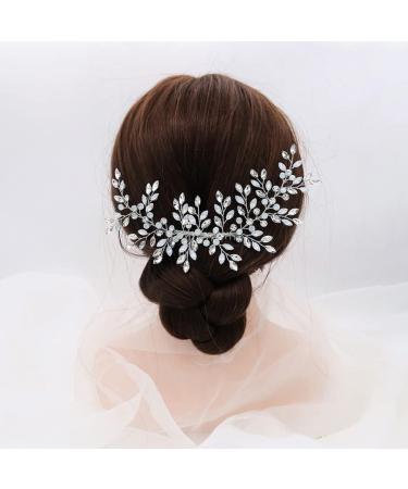 Bride Hair Accessory Bridal Hair Comb Accessories With Crystal Bridal Side Combs Headpiece For Women And Girls - Buy Online on GoSupps.com