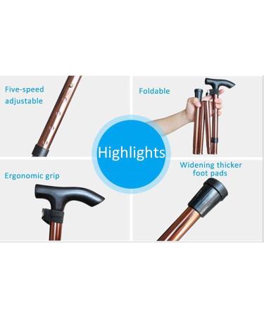 Non-Slip Telescopic Folding Crutch Outdoor Adjustable Ultra-Short Aluminum Suitable for People with Reduced Mobility and Hiking in The Wild HGCHH Smooth Sailing - Buy Online on GoSupps.com
