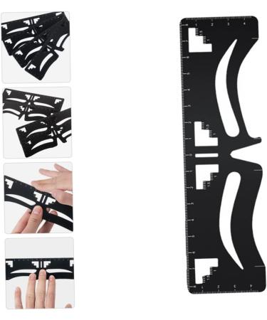 POPETPOP Eyebrow Designer Makeup Supplies Eyebrow Guide Ruler Eyebrow Card Stainless Steel Make up - Buy Online on GoSupps.com