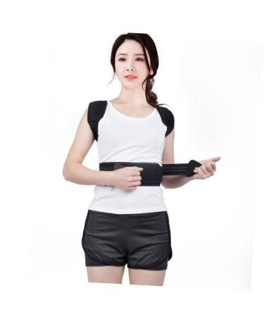 NOLITOY Adult Posture Vest - Adjustable Posture Brace for Upper Back Support (L Black) | Improve Posture & Comfort - Buy Online on GoSupps.com