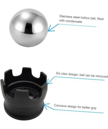 Magiclulu Hot & Cold Massage Ball - Stainless Steel Roller for Relaxation & Muscle Relief | Eisroll Manual Massage Device - Buy Online on GoSupps.com