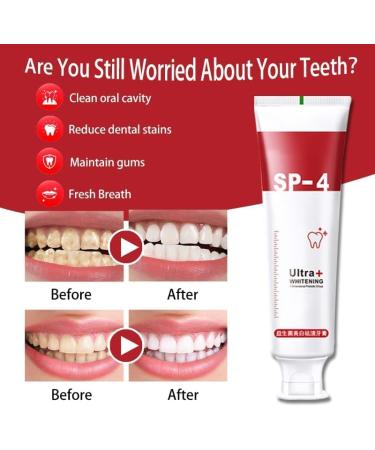 SP-4 Brightening Toothpaste - Fresh Breath & Stain Removal | International Shipping - Buy Online on GoSupps.com