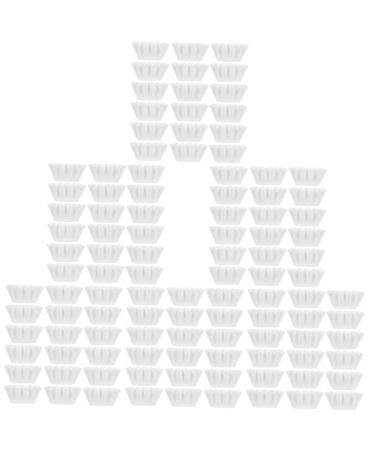 Homsfou 300 pcs wax paper reusable wax heating insert Electrical wax heating inserts silicone pet -coated paper in food quality fragrant wax white glaze whitex6stk 8x8x3cmx6pcs