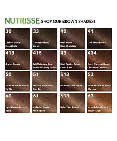 Garnier Nutrisse 51 Medium Ash Brown Hair Color 2 Pack - Permanent Dye - Buy Online on GoSupps.com