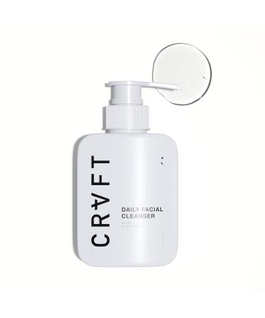 CRVFT Men's Daily Face Wash 3oz AM/PM | Oil & Dirt Extracting Cleanser | Daily Facial Cleansing | Ideal for All Skin Types | Clarifying Face Wash | Made in USA | Paraben & Sulfate Free Scented