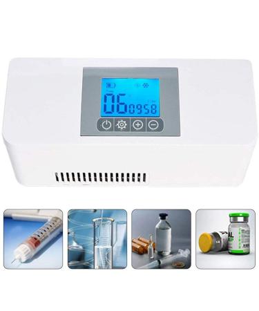 Insulin Cooler Mini Fridge Portable Fridge Cooler Interferon Vaccine Eye Drops for Cold Storage Suitable for Car/Travel/Aircraft
