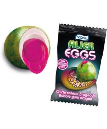 Buy Dino & Alien Eggs - Eerie Green Chewing Gum Egg with Liquid Core | Perfect Kids' Birthday Gift - Buy Online on GoSupps.com