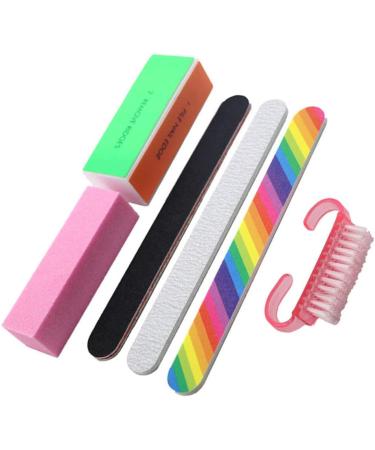 dijiusidy Nail Files Buffer Grinding Pedicure Remover Cleaning Brush Set Makeup Accessories Manicure Tool Kit Household Beauty - Buy Online on GoSupps.com
