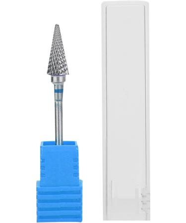 Lyrlody Nail Drill - Professional Conical Tungsten Steel Tip for Manicure Pedicure Gel & Acrylic Nail Art - Medium Grained (Blue Label) - Buy Online on GoSupps.com