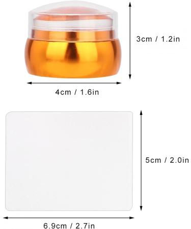 Professional Moum Routes Silicone Nail Stamp Kit | Clear Nail Seal & Printing Tool for DIY Manicures | Perfect for Nail Artists & Enthusiasts (Orange) - Buy Online on GoSupps.com