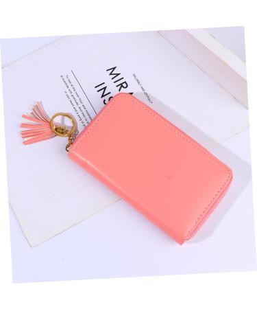 Healeved Nail Print Stencil Card Holder Nail Stamping Plates Holder Bag Stamp Plate Organizer Nail Stamping Plate Holder Small Stand Purse Stand Card Pouch Cards Square Pink Wallet Holder 16x12cm Pink - Buy Online on GoSupps.com