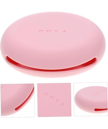 DRESSOOS Silicone Cosmetic Box Portable Makeup Sponge Holder Portable Makeup Puff Holder Silicone Beauty-blender Powder Puff Holder Small Makeup Travel Pocket Pink Cosmetic Bag Silica Gel 7.50X7.50X2.00CM Pink - Buy Online on GoSupps.com