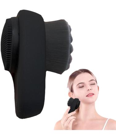Face Scrubber - Comfortable Face Wash Brush - 2 in 1 Facial Tool Soft Bamboo Charcoal Bristles with Lid for Cleaning Deep Pore Coatuiyo - Buy Online on GoSupps.com