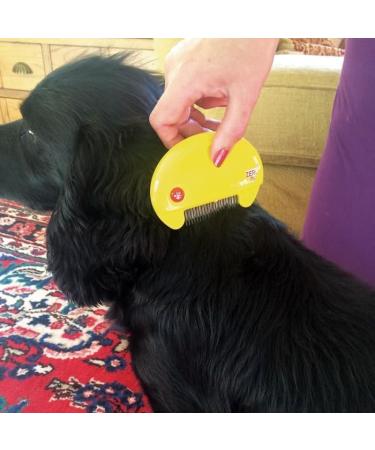 AMK Zero In Flea and Tick Killer Comb for Cats & Dogs Poison Free Kills Fleas Eggs Electric - Buy Online on GoSupps.com