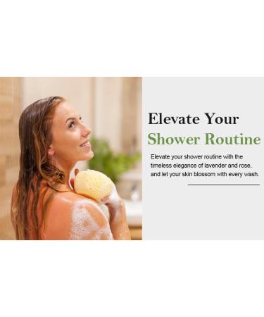 Lavender & Rose Nourishing Foaming Shower Gel for All Skin Types - Invigorating Body Wash (16.9 oz) - Unisex - Buy Online on GoSupps.com