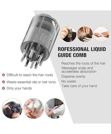 Taicols Scalp Applicator Comb Hair Oil Applicator Hair Growth Care Hair Massager Portable Hair Oil Applicator Bottle Scalp Massager (Grayish) - Buy Online on GoSupps.com