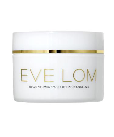 EVE LOM Rescue Peel Pads for Face - Daily Exfoliating Skincare with AHA PHA & BHA Acids - Resurfacing & Hydrating Skin Care for All Skin Types - 60 Biodegradable Pads