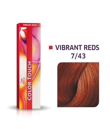 Wella Professionals Color Touch 7/43 Medium Blonde Red-Gold - Pack of 2 (120 ml) | International Shipping Available - Buy Online on GoSupps.com