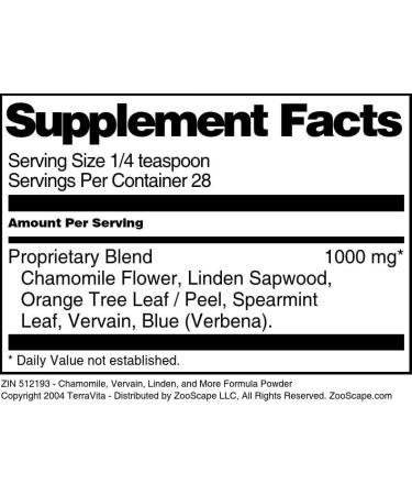 Chamomile Vervain Linden and More Formula Powder (1 oz ZIN: 512193) - 3 Pack - Buy Online on GoSupps.com