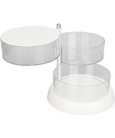 Rotation Design 3 Layers Makeup Holder Box Transparent Jewelry Organizer. Perfect for Sponge Headbands Bows Hair Clips. Firm PET Material for Long Lasting Use - Buy Online on GoSupps.com