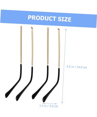 4 Pairs Healeved Glasses Replacement Legs & Repair Set | Thin Padding Screws & Clips for Men & Women - Golden Metal 14x3cm - Durable Eyewear Accessories - Buy Online on GoSupps.com