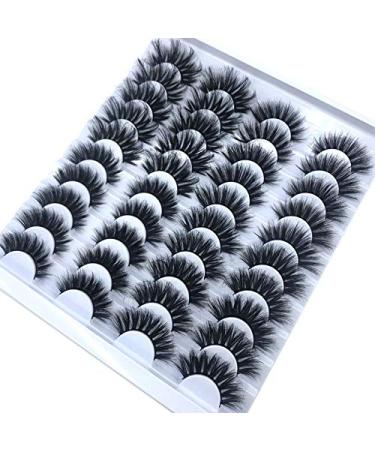 HBZGTLAD 20 Pairs 3D Mink Lashes - Dramatic Volume False Eyelashes (F082) - Buy Online on GoSupps.com