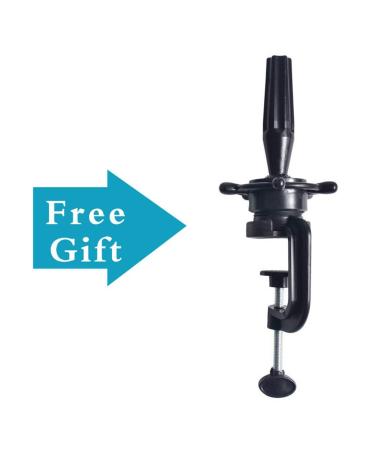 Styling Head for Afro Hair - 25cm 100% Real Hair | Professional Hairdresser Tool with Free Clamp - Shop Now! - Buy Online on GoSupps.com