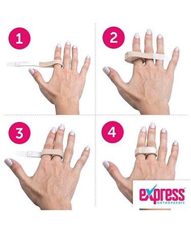 Express Orthopaedic Finger Loop Support/Buddy Loop Straps - 6 Units - Wide 2.5cm Width - Buy Online on GoSupps.com