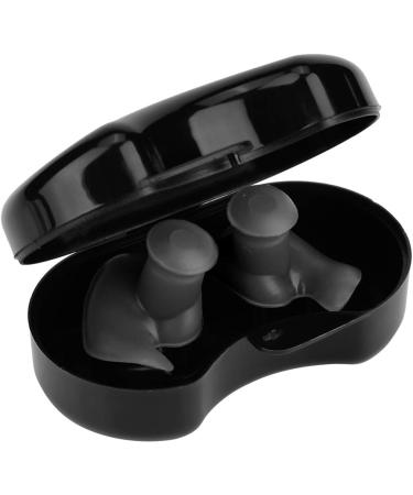 Keenso Silicone Earplugs - Waterproof Low-Noise Earplugs for Swimming Sleeping & Studying - Soft & Comfortable (Black) | International Shipping Available - Buy Online on GoSupps.com