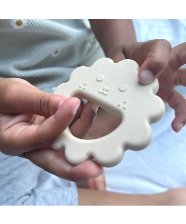 Baby Lion Teether Toy for 0-6 Months & 6-12 Months | Teething Newborn to Toddler | Soothes Gums, Easy to Hold & Clean - Montessori Organic Design - Buy Online on GoSupps.com