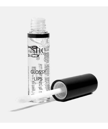 Generic Glossy Lips Lip Glosses in Crystal Clear or Shimmering Glitter 7.5ml0.26oz (Crystal Clear) 3.5 Inch non-glass cylinder .26 Ounce contents